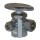 Larsen 3-Way Dual Outlet Valve - 1/2" FIP x 3/8" x 1/4"
