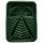 Green Plastic Tray ~ 9"