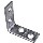 Zinc Corner Brace ~ 2 1/2" L x 5/8" W  