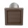 SUPURR-Vent Louvered Vent Hood - 4", Brown