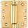 Spring Hinge, Adjustable - Brass  ~  4 x 4 inches