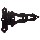 Ornamental T Hinge, Black  ~ 10"