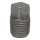 Square Head Plug, Black Steel - 1/4"