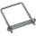 Square U-Bolt,  Zinc Plated ~ 5/16" x 2" x 5"