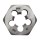 Hex Machine Screw Die, High Carbon Steel - 8-32 NC