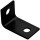 Offset Leg Corner Brace,  Black HD ~ 7.5" x 1.6" x 3/16"