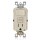 GFCI with Switch, Tamper Resistant - 15 Amp, Light Almond