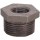 Hex Bushing, Black Steel - 3/4" x 1/2"