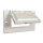 Horizontal Cover, Weatherproof Single Gang White