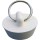 Larsen Hollow Rubber Sink Stopper, White 1" to 1-1/8"