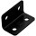 Heavy Duty Wide Corner Brace,  Black ~ 1.6" x 5"