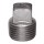 Square Head Plug, Black Steel - 3/4"