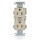 Leviton Commercial Grade Duplex Receptacle, Ivory - 15A