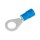 Vinyl Ring Terminal, Blue 16-14 AWG - #4-6 Stud, 22pk
