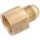 Lead Free Brass Flare Coupling, Female - 1/4" x 1/4"