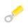 Vinyl Ring Terminal, Yellow 12-10 AWG - #8-10 Stud, 14pk