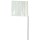 Irwin Strait-Line Stake Flags, White  2-1/2" x 3-1/2" x 21" (100 pack)