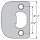 Kwikset Full Lip Round Corner Strike - Satin Nickel