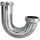 Larsen Satin Chrome Kitchen Drain J-Bend, 22 Gauge   1-1/2"