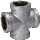 Galvanized Standard Threaded Cross ~ 1 1/4"