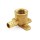 John Frey Brass Drop Ear Elbow - 1/2" PEX x 1/2" FIP, 25pk