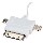 USB-A to 3-in-1 Flat Charger Cable - 10 Ft