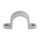 2-Hole Plastic Strap, Gray - 3/4"