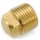 Brass Square Head Pipe Plug, Lead Free - 1/8"