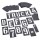 Plastic Stencils - 4", 46-Piece