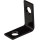 Corner Brace ~ Black 1" x 1/2" 