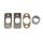 Plain Latch Service Kit, Antique Nickel - 6-Way