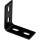 Heavy Duty Corner Brace, Black~ 7.1" x 1.5" x 1/8"