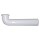 PVC Flanged Elbow, White 1-1/2" x 7"