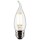 4W LED CA10 Bulb - Clear, 3000K