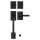 Kwikset Prava Handleset, Matte Black - SmartKey