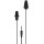 Guardian Earplug-Earbud Hybrid Plugphones, Black ~ 54" Cord