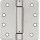 Self-Closing Hinge - 1/4" Radius, Satin Nickel ~ 4" x 4"  