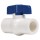 White PVC Slip Ball Valve - 1-1/2"