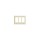 Decora Wall Plate - 3-Gang, Ivory