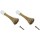 National Spring Door Stop, Antique Brass - 3", 2pk