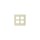 Duplex Receptacle Wall Plate - Double, Ivory