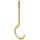 Ceiling Hook, Brass - 6"