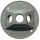 Round Cluster Cover, Weatherproof Three Hole Gray
