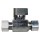 Larsen 1/4 Turn Straight Stop, Chrome - 3/8" Comp x 3/8" Comp