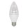 Satco B11 LED Candle Bulb, E26 Medium Base, Clear - 4.5W