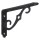 Ornamental Shelf Bracket, Antique Bronze - 5" x 3-1/2"