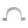 2-Hole Plastic Strap, Gray - 1-1/2"