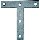 T Plate, Zinc (2) ~ 4" x 4"
