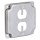 Duplex Box Cover, Square 4 inch