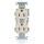 Leviton Commercial Grade Duplex Receptacle, Light Almond - 15A